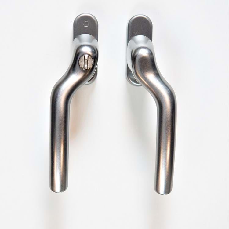 Gennemgående greb med spærre til vinduesdør, Mat - Venstre