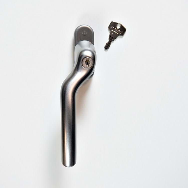 Aflåseligt greb med nøgle til vinduesdør - Mat - Venstre